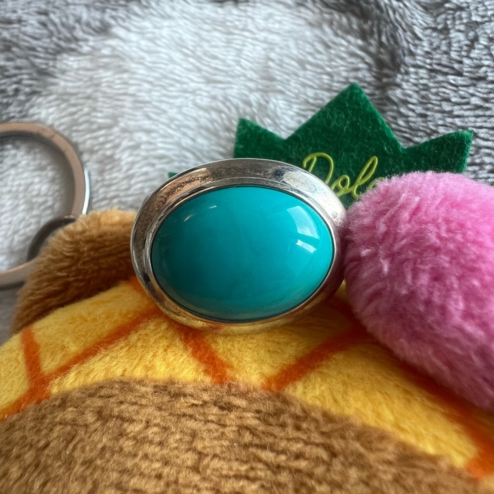 Silver turquoise ring